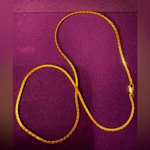 Melanie Auld Smooth Rope Chain 18” - 14k Gold Vermeil - NWOT